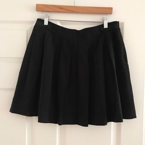 Black mini skirt